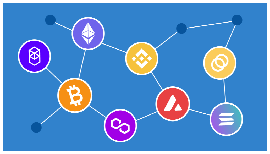 Blockchain network security coverage illustration